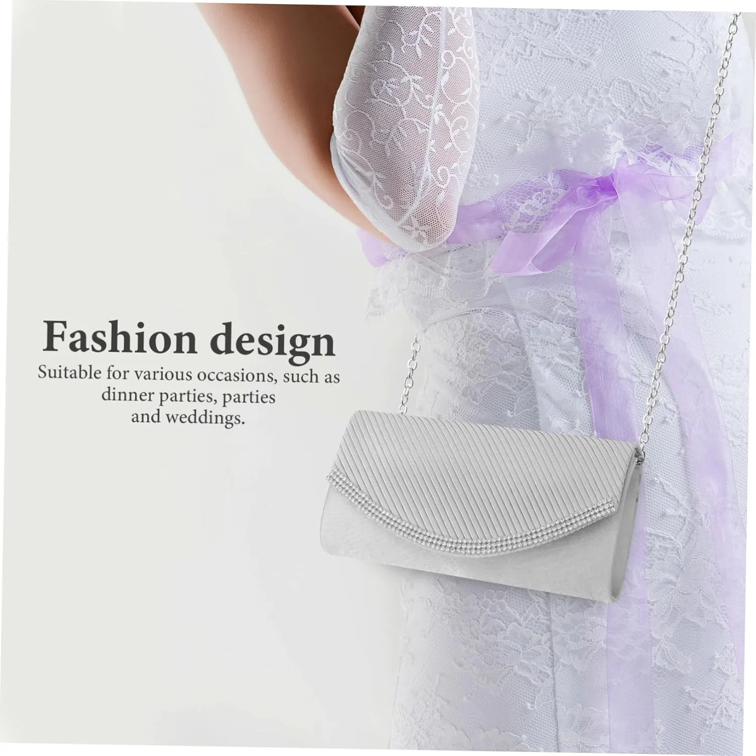 VALICLUD Handbag Clutch Bag Wedding Purses for Bride Evening Bag Crossbody Purses for Women Clutch Purses for