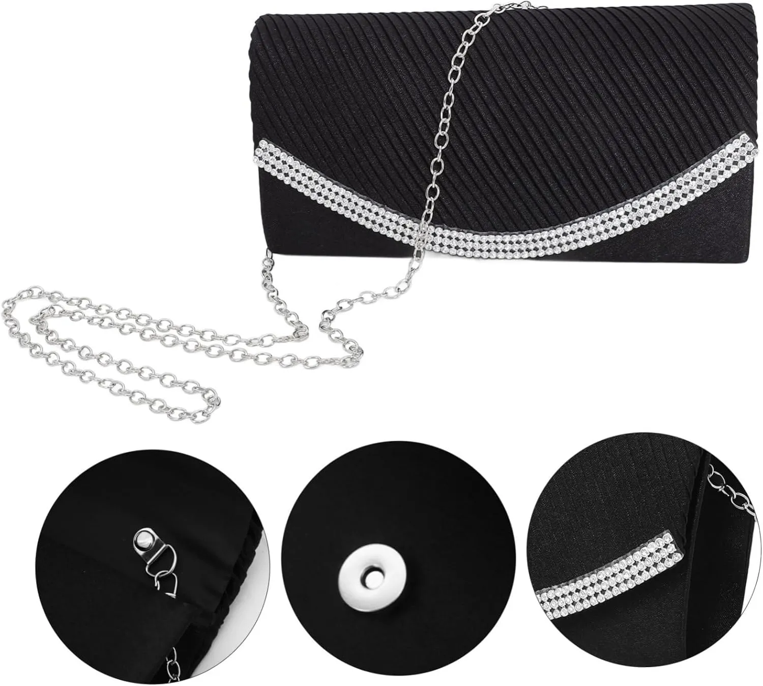 VALICLUD Handbag Clutch Bag Wedding Purses for Bride Evening Bag Crossbody Purses for Women Clutch Purses for