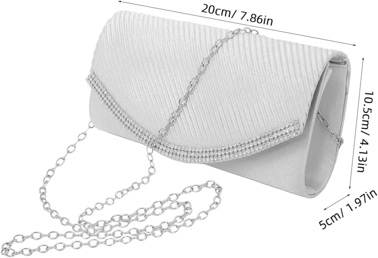 VALICLUD Handbag Clutch Bag Wedding Purses for Bride Evening Bag Crossbody Purses for Women Clutch Purses for