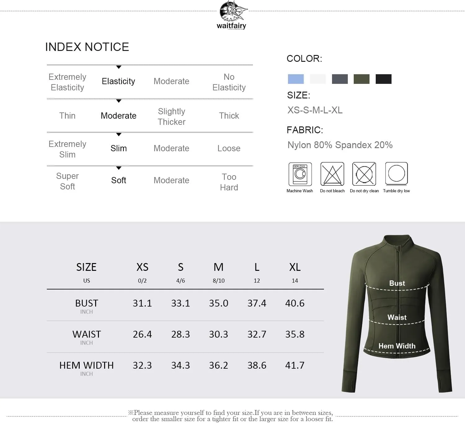 Waitfairy Zip Up Jackets for Women Lightweight Running Workout Jackets for Woman Track Jacket Women Slim Fit Women's Jacket