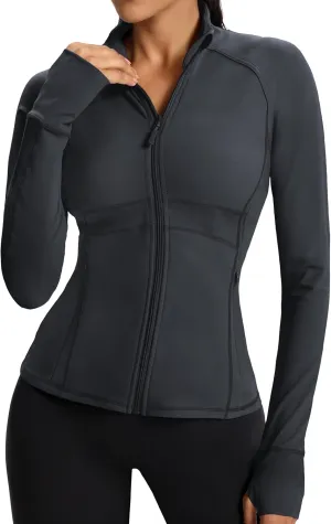 Waitfairy Zip Up Jackets for Women Lightweight Running Workout Jackets for Woman Track Jacket Women Slim Fit Women's Jacket