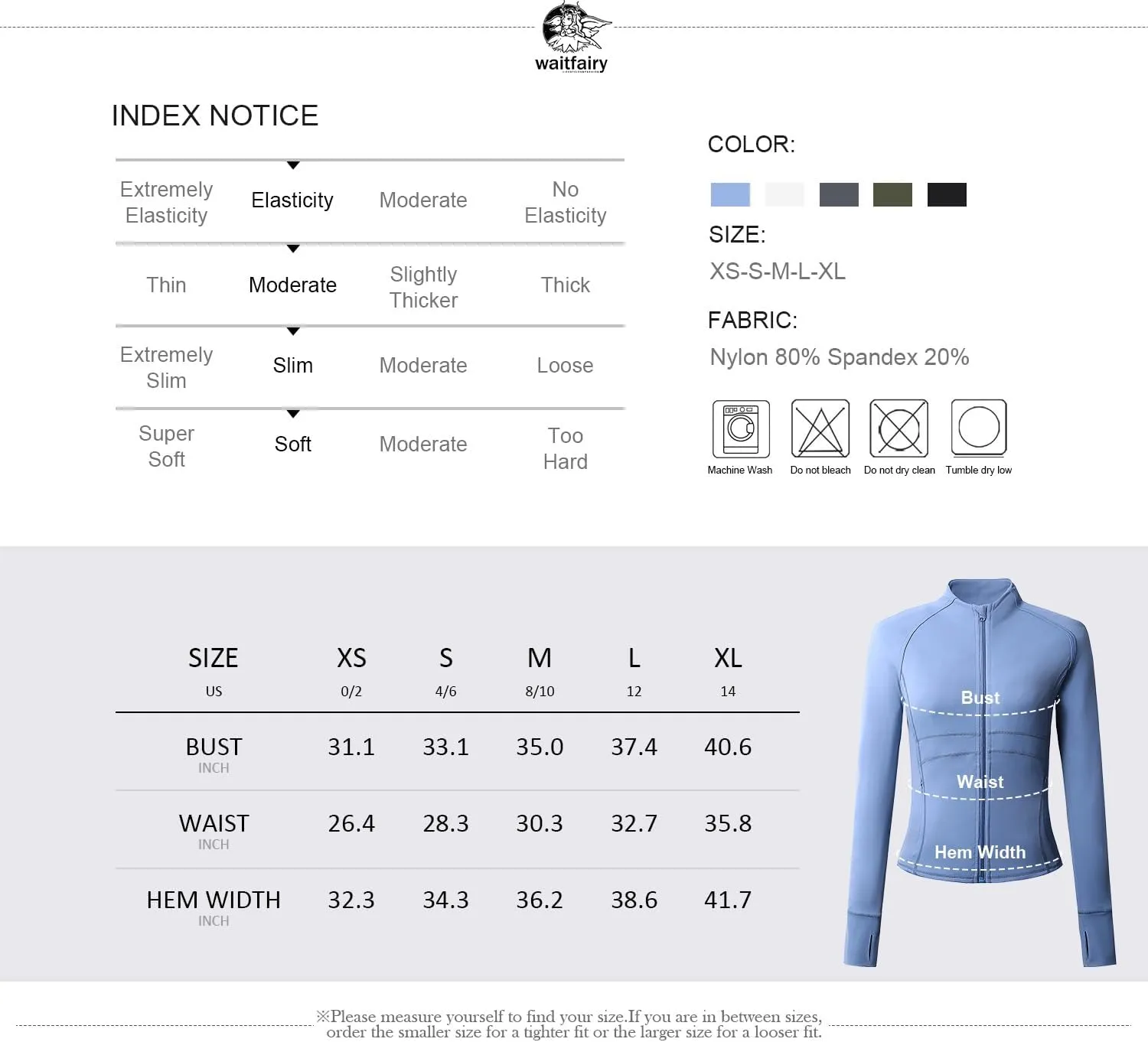 Waitfairy Zip Up Jackets for Women Lightweight Running Workout Jackets for Woman Track Jacket Women Slim Fit Women's Jacket