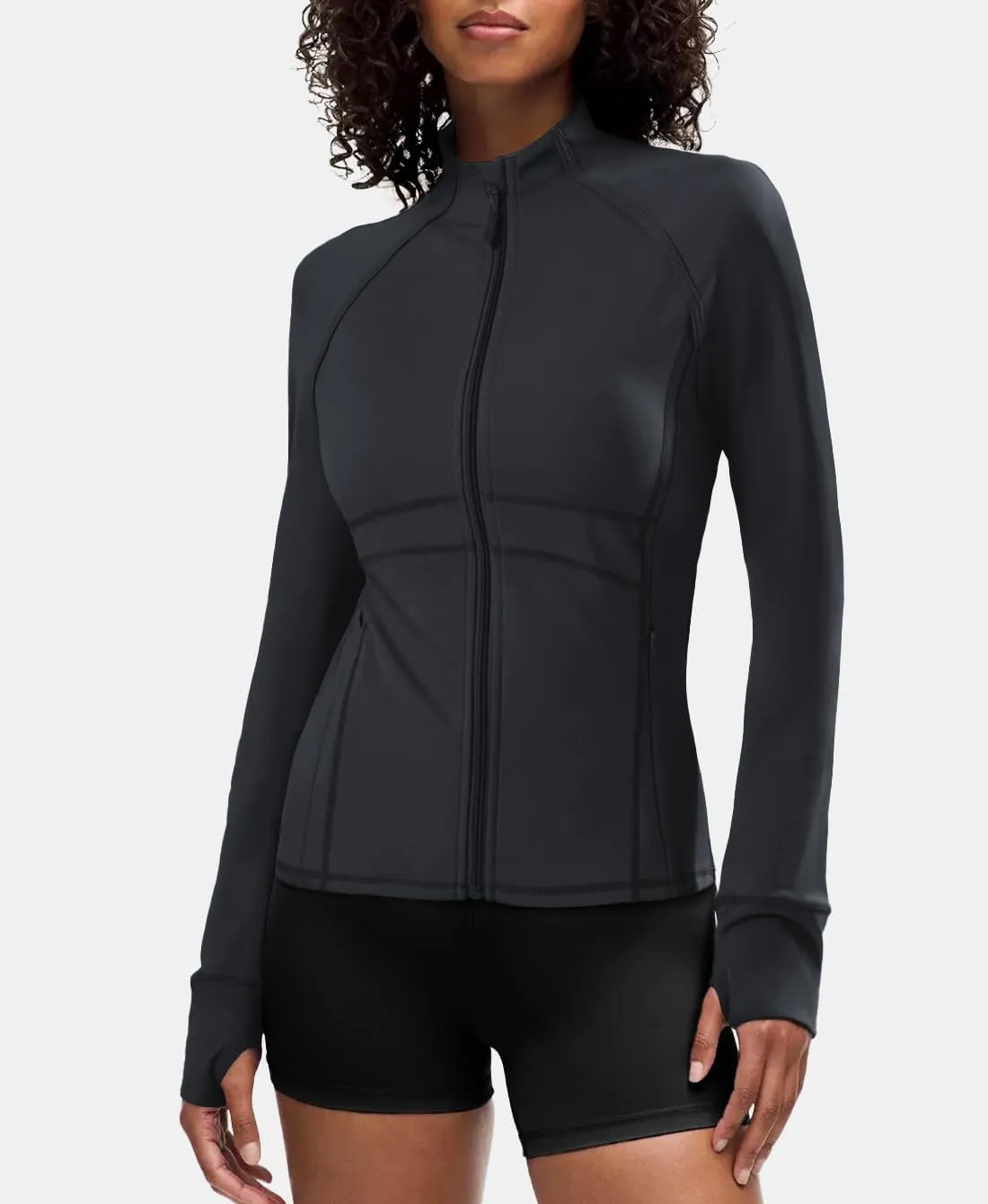 Waitfairy Zip Up Jackets for Women Lightweight Running Workout Jackets for Woman Track Jacket Women Slim Fit Women's Jacket
