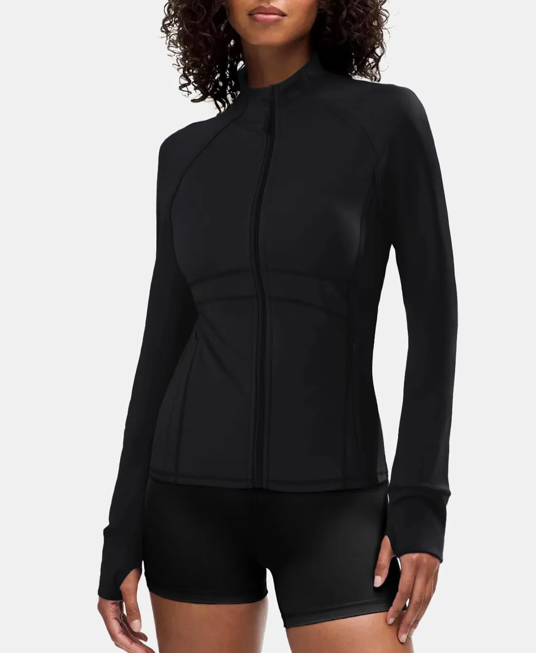 Waitfairy Zip Up Jackets for Women Lightweight Running Workout Jackets for Woman Track Jacket Women Slim Fit Women's Jacket