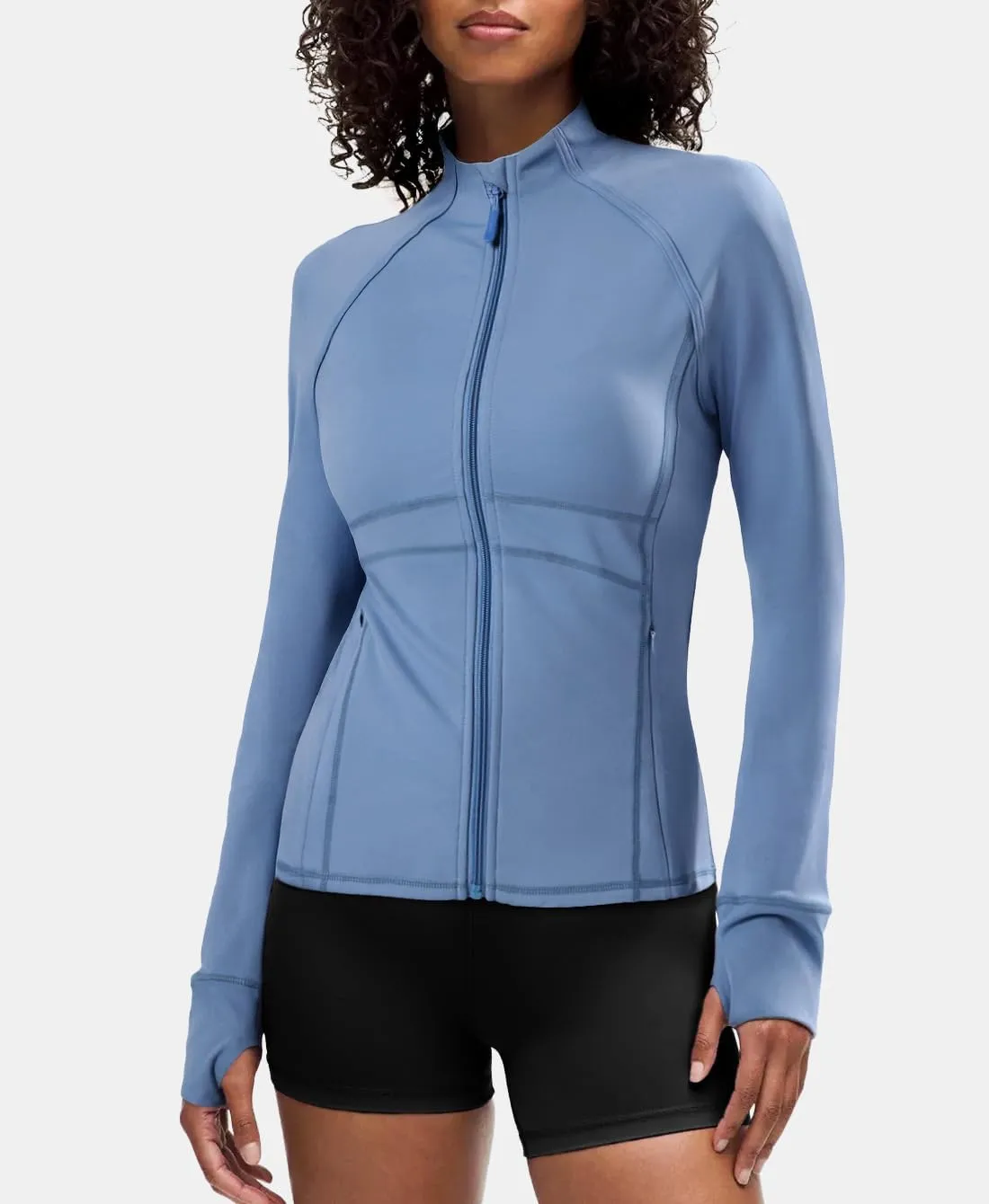 Waitfairy Zip Up Jackets for Women Lightweight Running Workout Jackets for Woman Track Jacket Women Slim Fit Women's Jacket