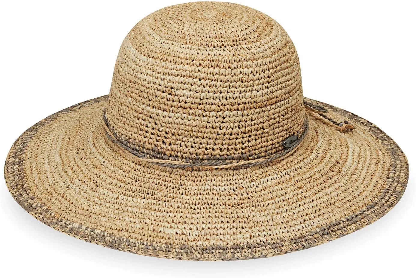 Wallaroo Hat Company  Womens Camille Sun Hat  Wide Brim Natural Fiber and Adjustable Sizing for Medium Crown Sizes