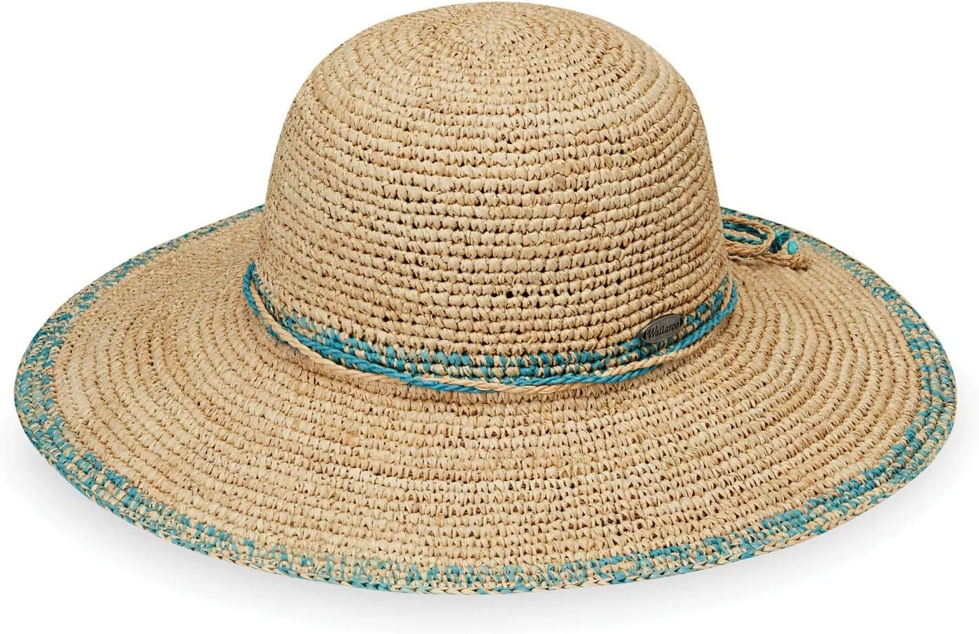 Wallaroo Hat Company  Womens Camille Sun Hat  Wide Brim Natural Fiber and Adjustable Sizing for Medium Crown Sizes