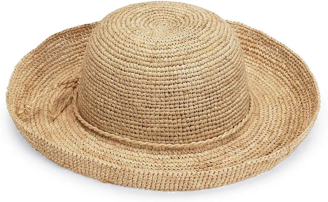 Wallaroo Hat Company  Womens Catalina Sun Hat  Wide Brim Natural Fiber and Adjustable Sizing for Medium Crown Sizes