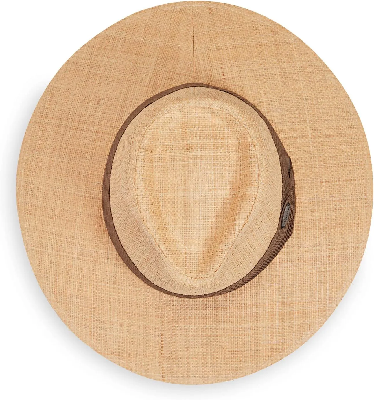 Wallaroo Hat Company  Womens Charlotte Fedora  UPF 50 , Wide Brim Natural Fiber, Adjustable Sizing for Medium Crown Sizes