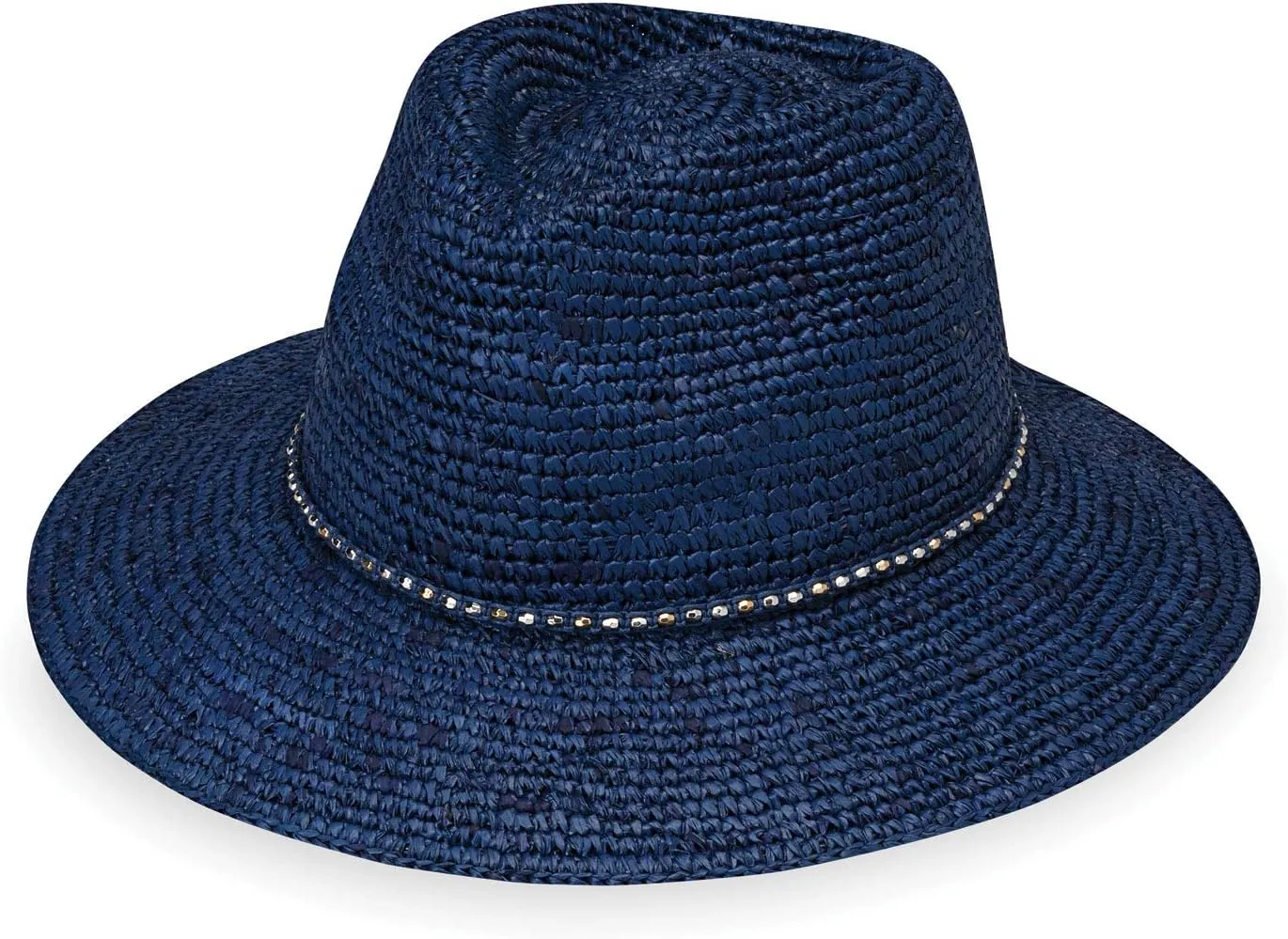 Wallaroo Hat Company  Womens Malibu Fedora  Wide Brim Natural Fiber Sun Hat with Adjustable Sizing for Medium Crown Sizes