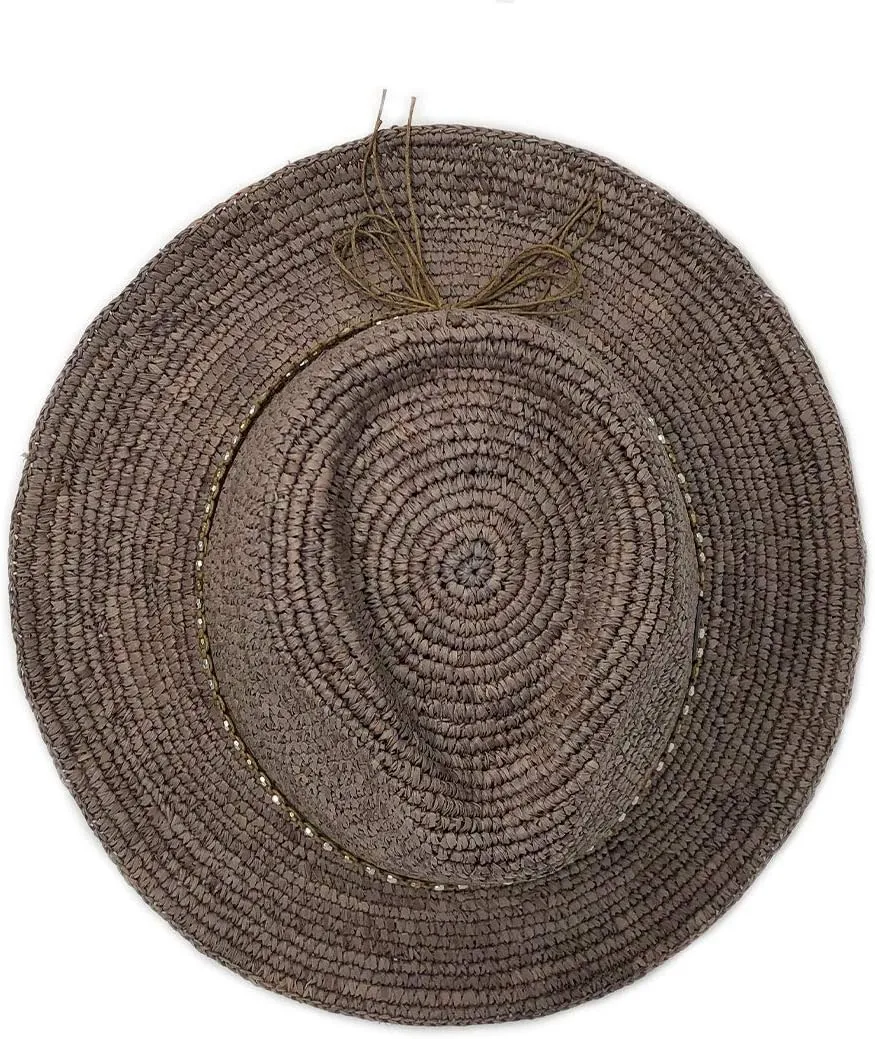Wallaroo Hat Company  Womens Malibu Fedora  Wide Brim Natural Fiber Sun Hat with Adjustable Sizing for Medium Crown Sizes