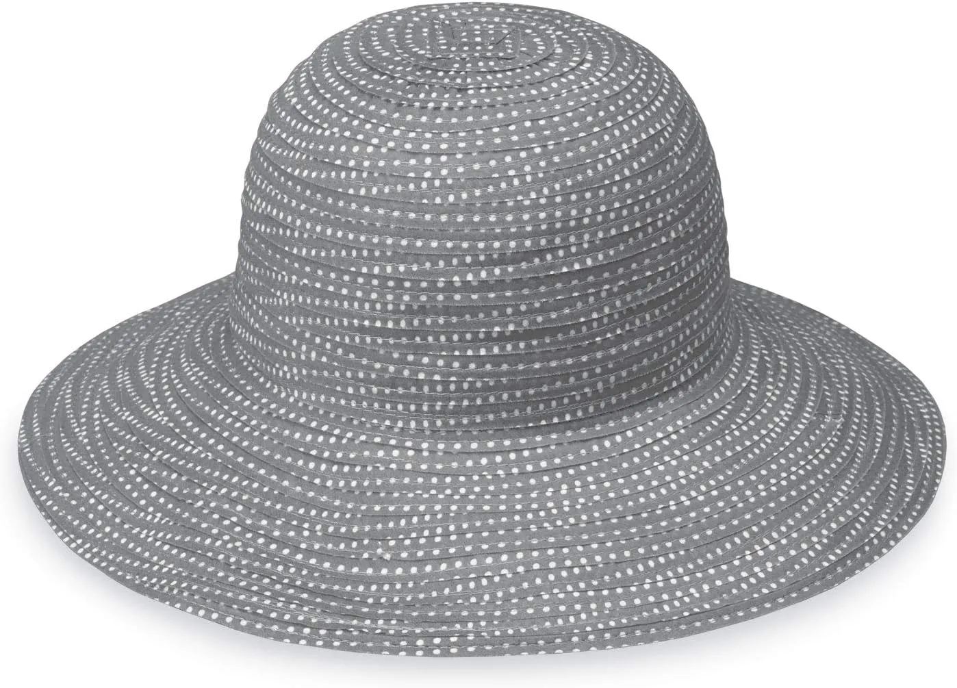 Wallaroo Hat Company Womens Petite Scrunchie Sun Hat  UPF 50 , Wide Brim, Packable, Adjustable for Smaller Crown Sizes