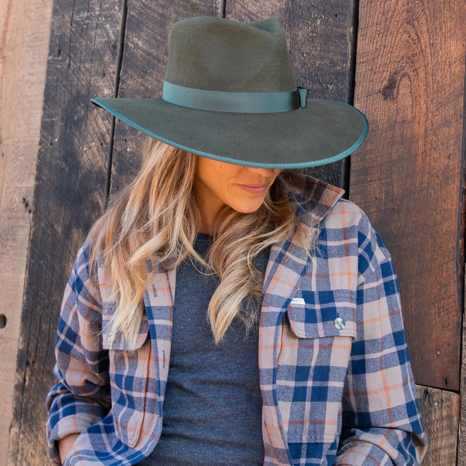 Wallaroo Hat Company  Womens Sloan Fedora  UPF 50  Sun Protection, Wide Brim and Adjustable Sizing for Medium Crown Sizes