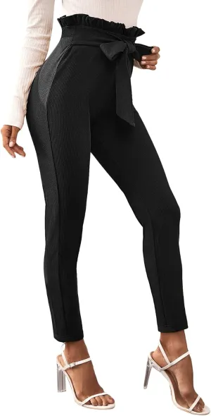 WDIRARA Women's Stretchy Plaid Print Pants Soft Skinny Regular Fashion Leggings