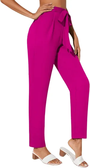 WDIRARA Women's Stretchy Plaid Print Pants Soft Skinny Regular Fashion Leggings