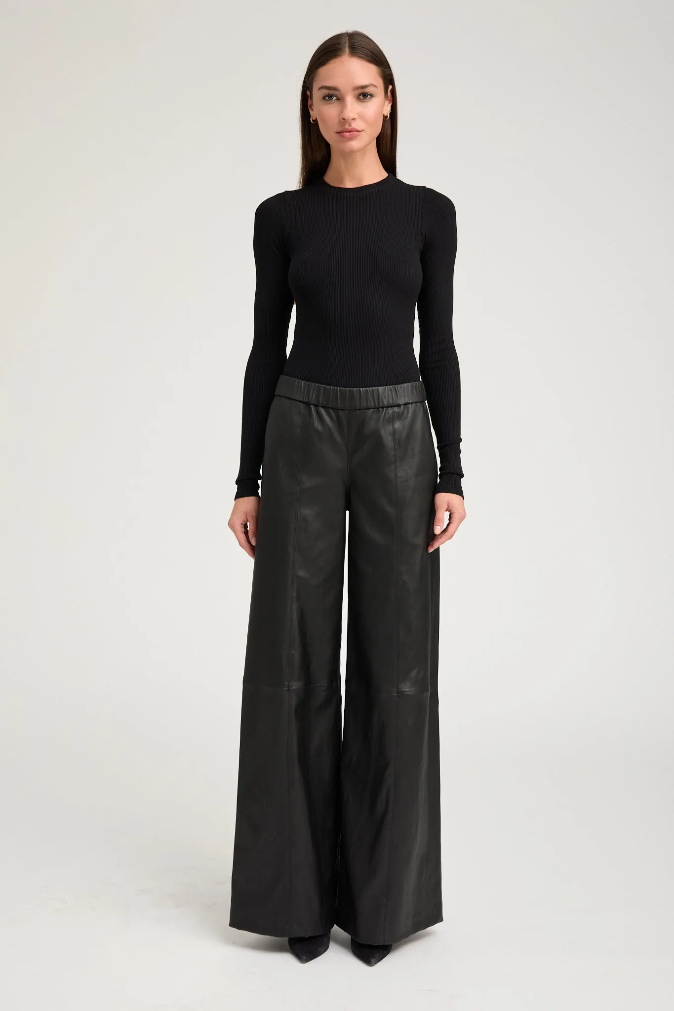 Wide Leg Pants Black