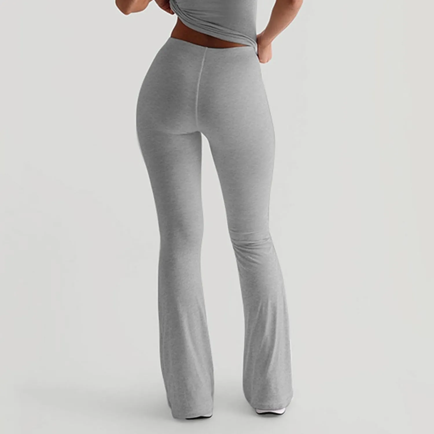 Women Flare Leggings Stretch Slimming High Waist Bell Bottom Pants Yoga Pants Bootcut Trousers Ladies Clothes