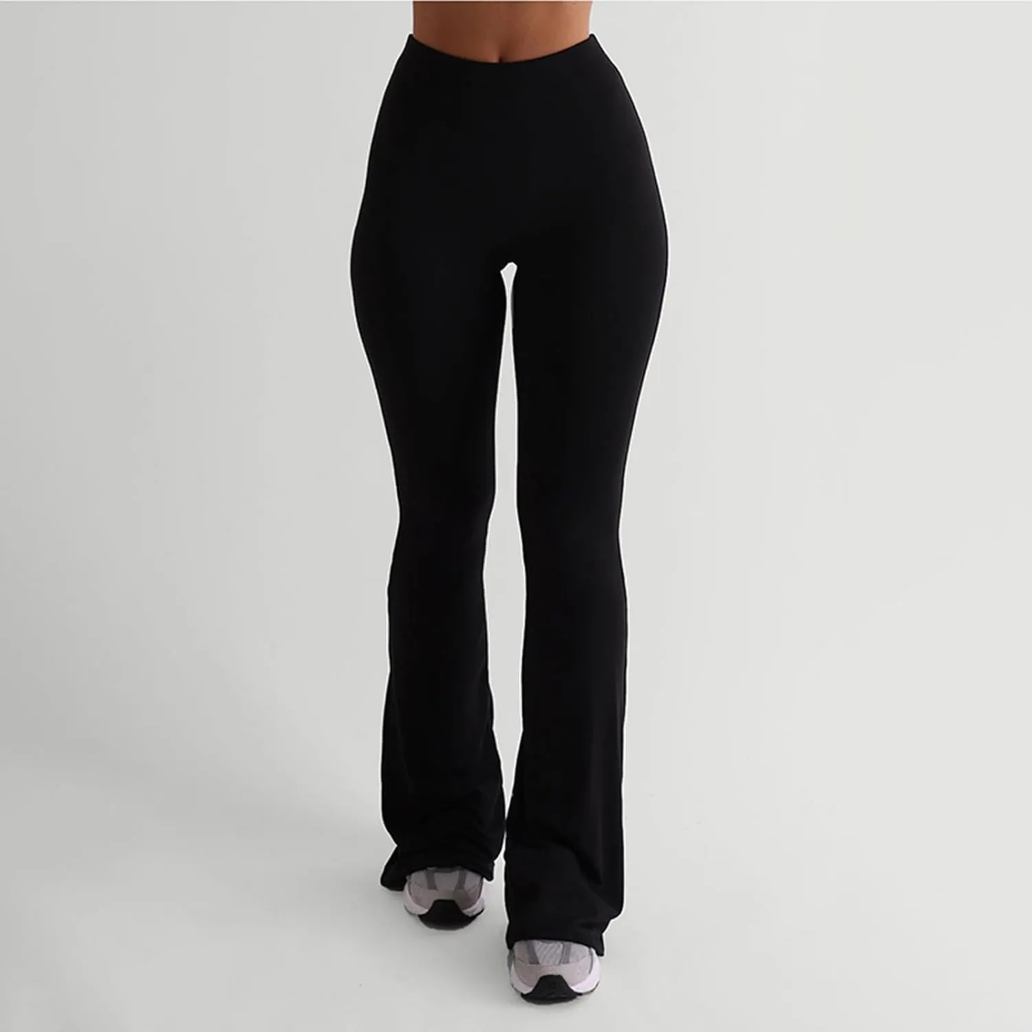 Women Flare Leggings Stretch Slimming High Waist Bell Bottom Pants Yoga Pants Bootcut Trousers Ladies Clothes