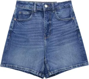 Women Summer High Waisted Denim Shorts Female Short Streetwear Wide Leg Jean Shorts