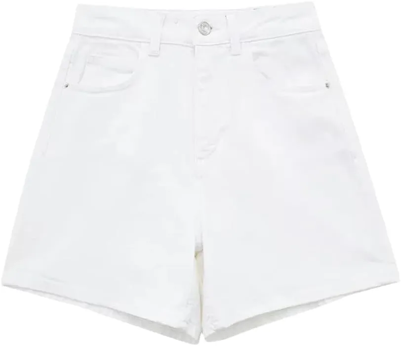 Women Summer High Waisted Denim Shorts Female Short Streetwear Wide Leg Jean Shorts