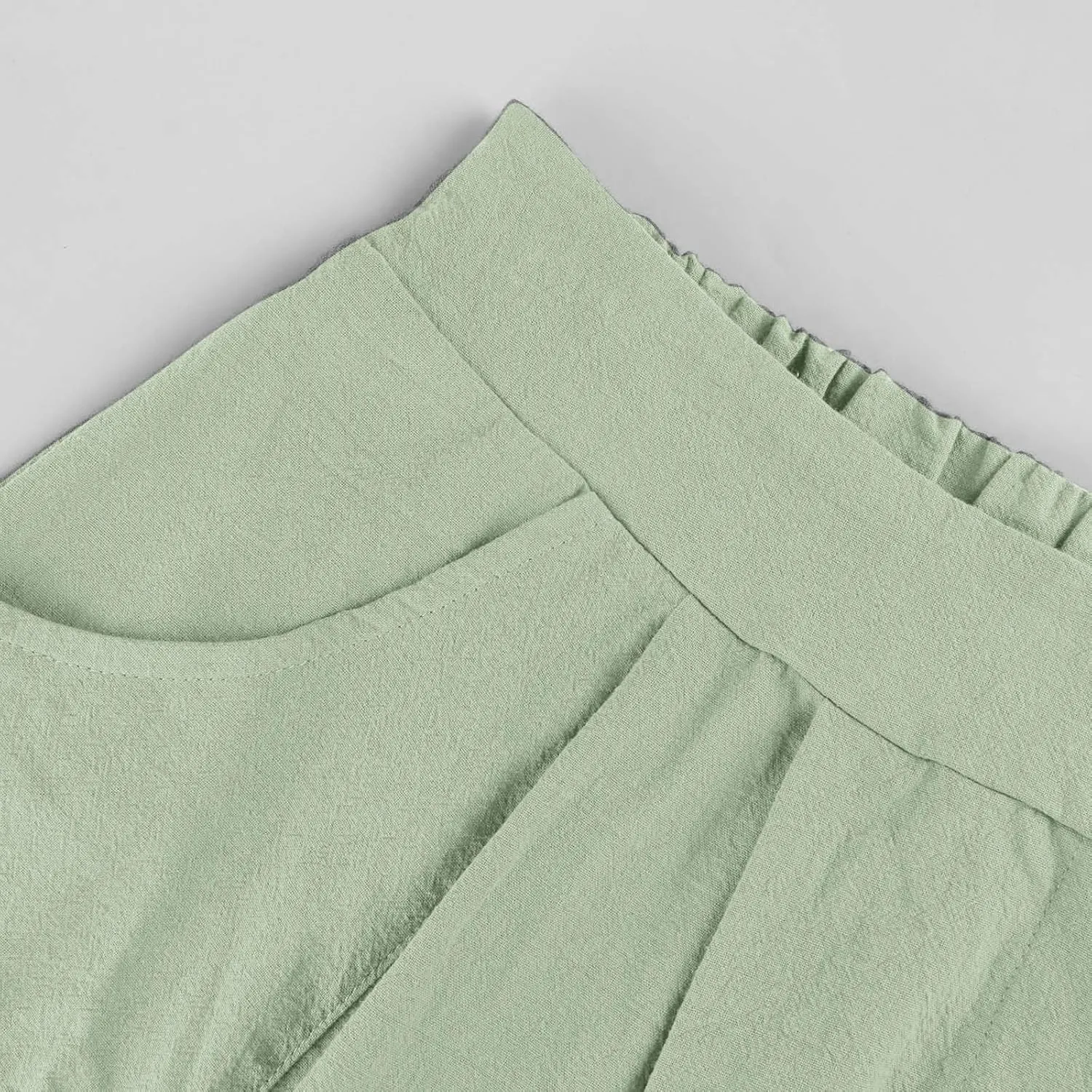 Womens A Line Midi Skirt Vintage Front Button Swing Skirts Summer High Waisted Pleated Midi Skirt with Pockets