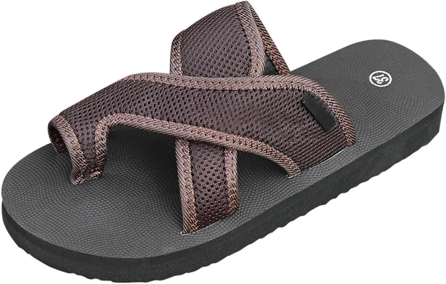 Women's Comfortable Breathable Mesh Flip Flops Hollow Mesh Slide with Arch Support Orthopedic Sandals Summer Slip On Flat Sandals