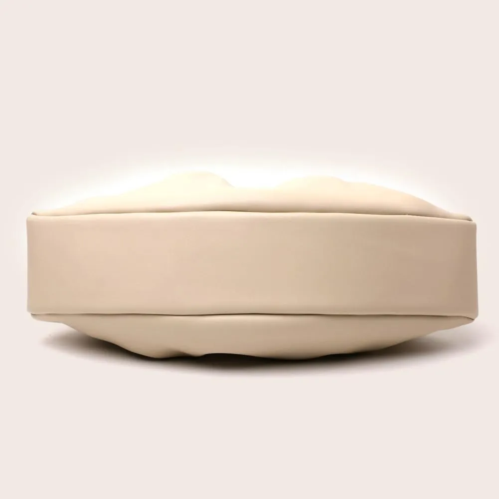 Women's Evening Bag Leather Pleated Clutch Purse with Wooden Round Handle Weddings Bridal Party Dressy Handbag 2025