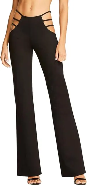 Women's High Waisted Flared Leggings Cut Out Stretchy Ladder Bootcut Yoga Pants