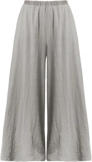 Womens Linen Summer Casual Pants Elastic Waisted Stretchy Slim-Fit Trouser Travel