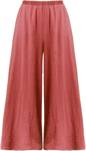 Womens Linen Summer Casual Pants Elastic Waisted Stretchy Slim-Fit Trouser Travel