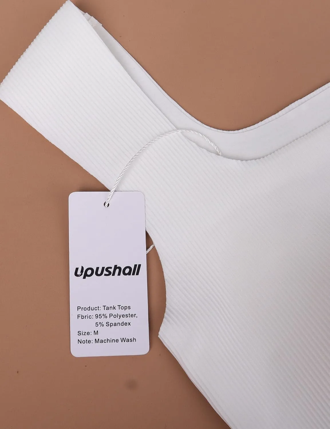 Women's Square Neck Seamless Tank Top with Built in Bras Sleeveless Cropped Tops