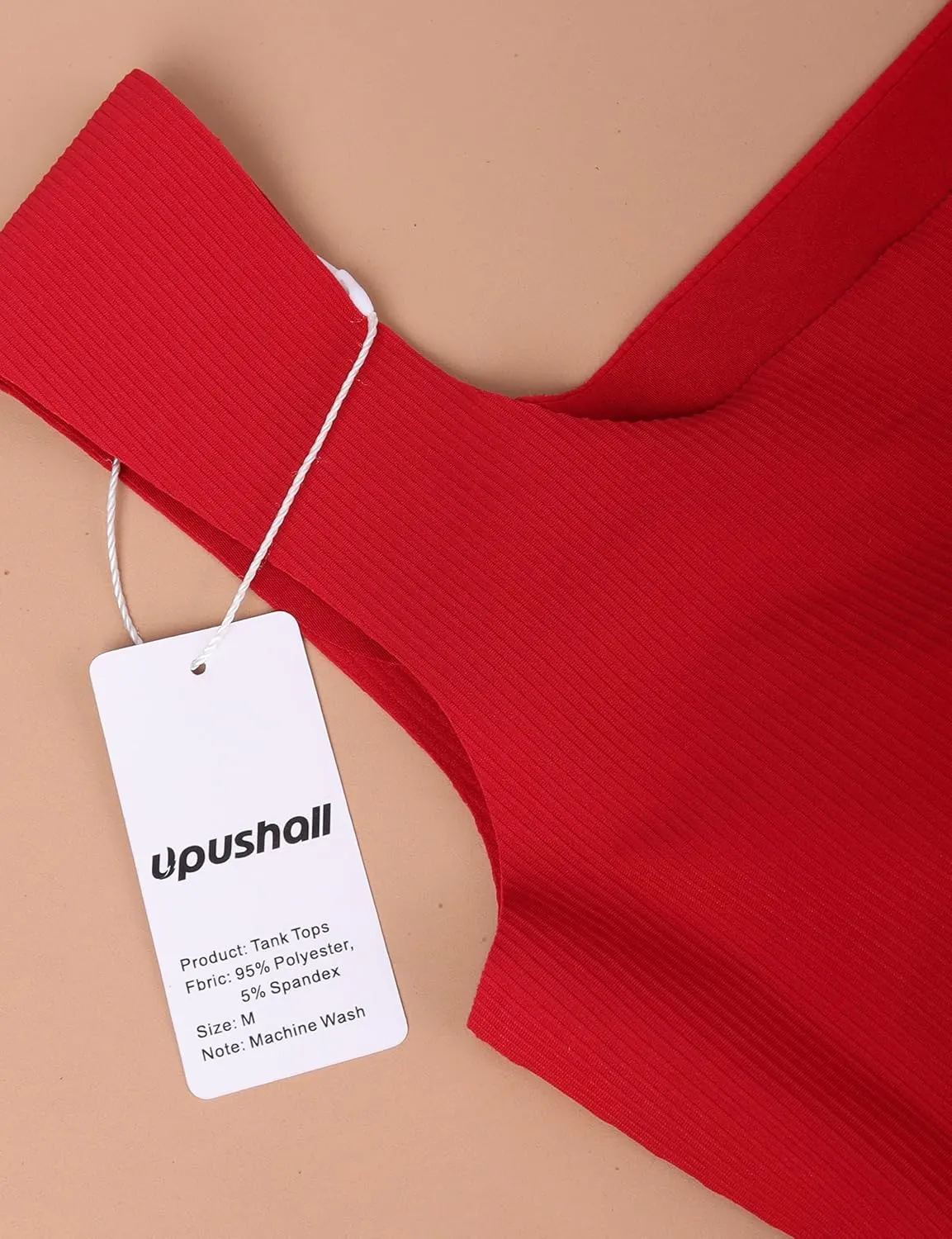 Women's Square Neck Seamless Tank Top with Built in Bras Sleeveless Cropped Tops
