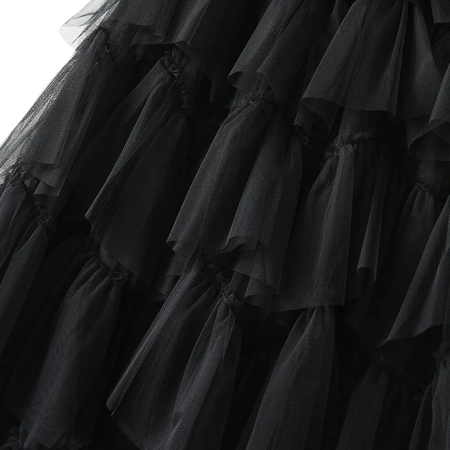 Women's Tutu Tulle Skirt Pleated Skirt Midi Velvet Holiday Elastic Waist Mesh Fall Elastic Tulle Skirt