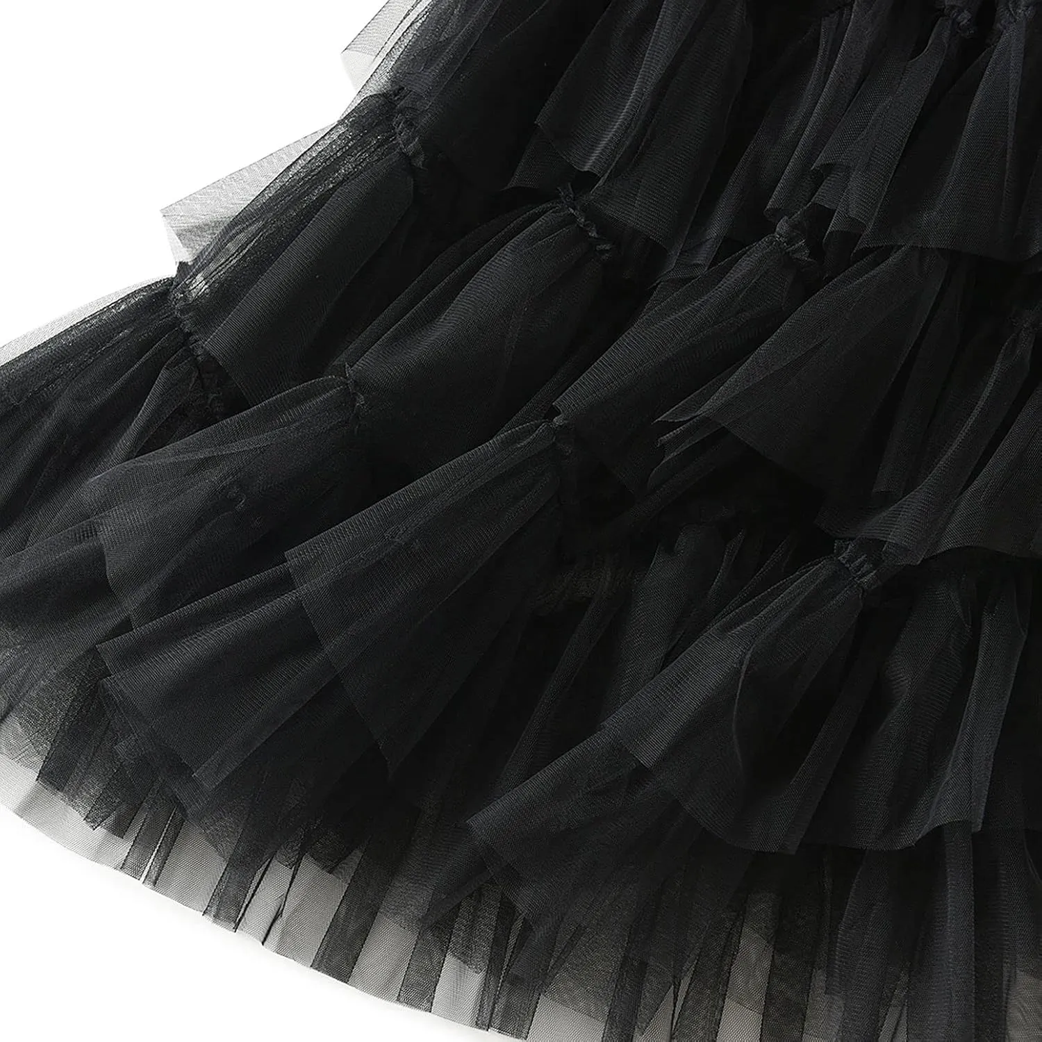 Women's Tutu Tulle Skirt Pleated Skirt Midi Velvet Holiday Elastic Waist Mesh Fall Elastic Tulle Skirt