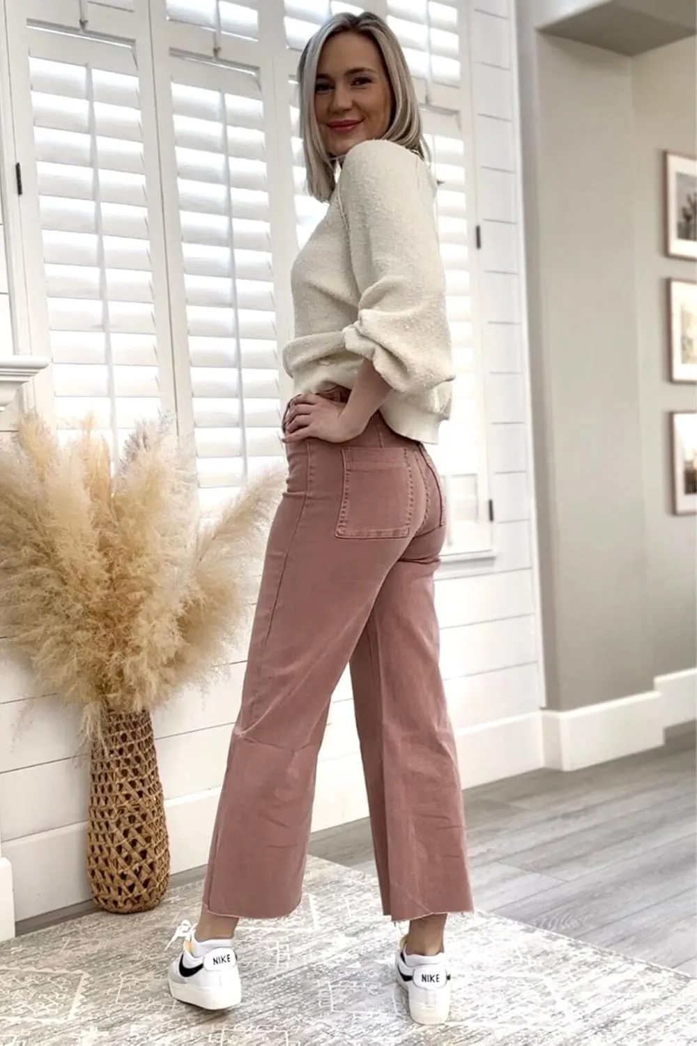 Women's Wide Leg Jeans High Waisted Stretchy Trendy Casual Versatile Work Denim Pants Trousers 2025