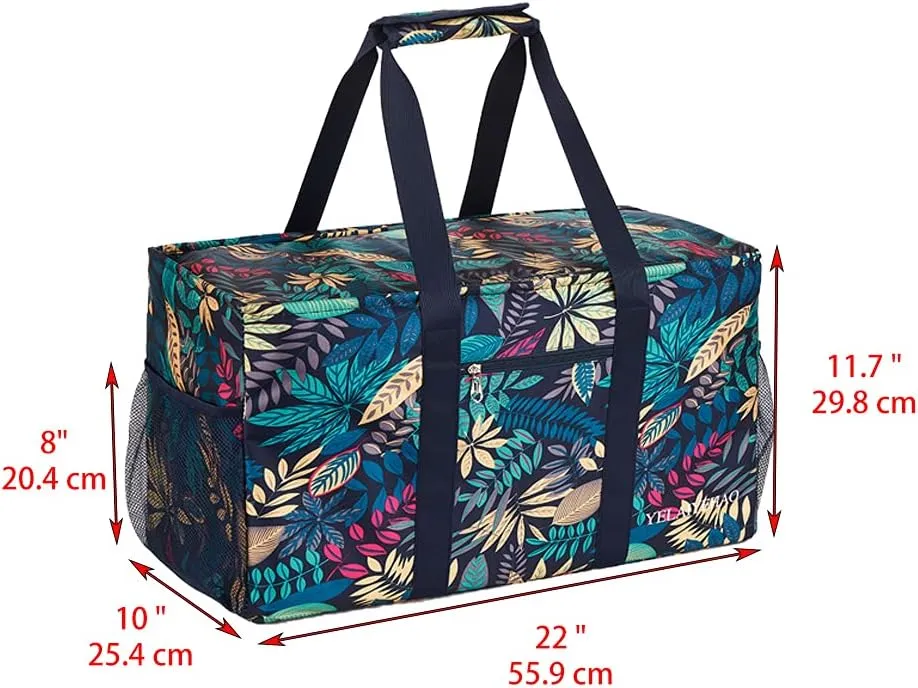 YELAIYEHAO 2 Large Utility Tote Bag, Foldable Collapsible Tote bag