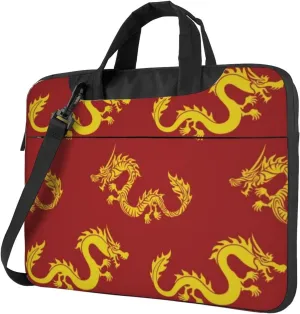 Yellow Dragons Modern 13-15.6 Inch Laptop Bag For Man And Women, Computer Messenger Bag, Trendy Shoulder Strap Design