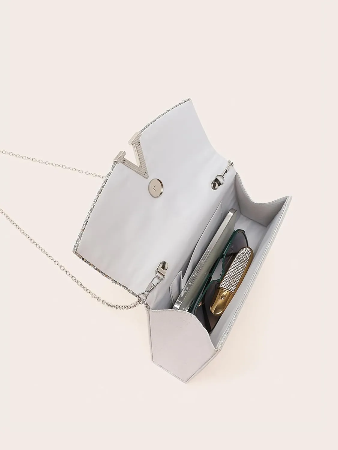 YYW Clutch Purse for Women Formal Evening Clutch Evening Handbags Vintage Wedding Party Purses Handbags with Detachable Chain