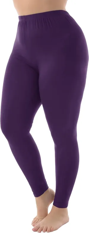 ZERDOCEAN Women's Plus Size Stretchy Soft Lightweight Full Length Leggings
