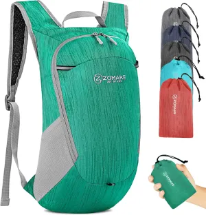 ZOMAKE Ultra Lightweight Packable Backpack 18L, Small Foldable Hiking Backpacks Water Resistant Folding Daypack for Travel(Dark Green)