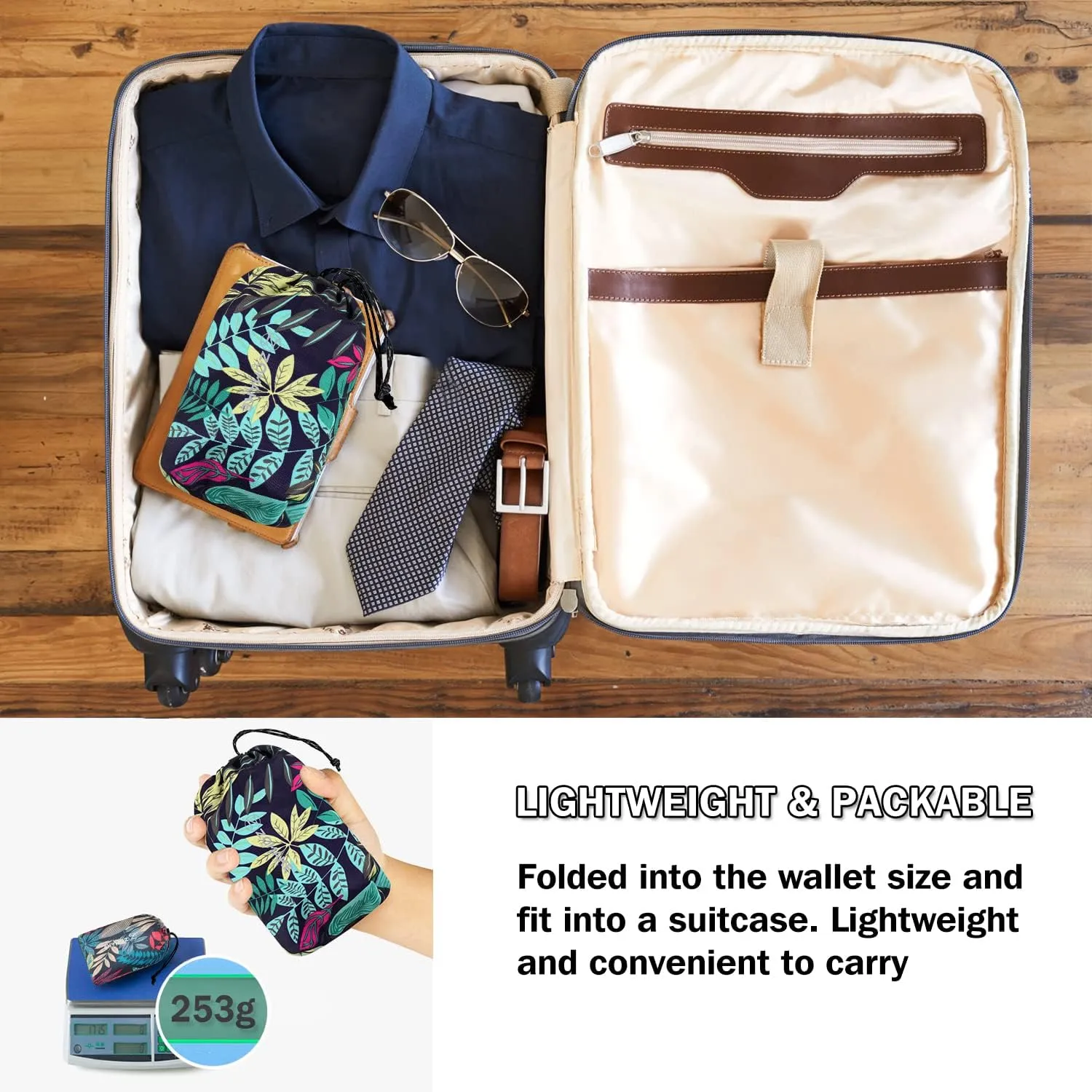 ZOMAKE Ultra Lightweight Packable Backpack 18L, Small Foldable Hiking Backpacks Water Resistant Folding Daypack for Travel(Mixed Color-Leaves)